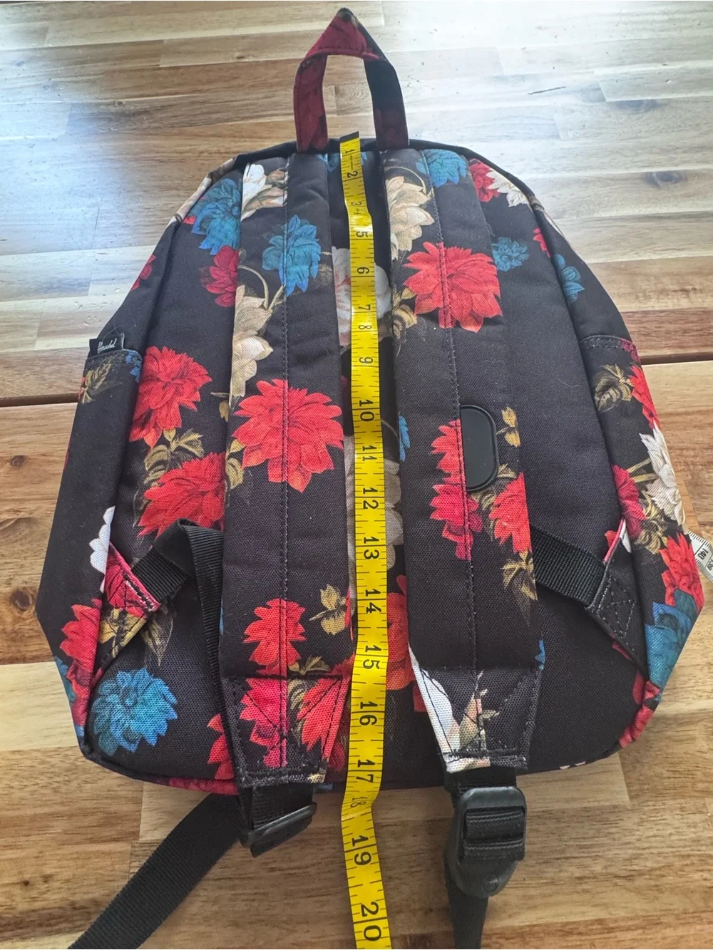 Herschel Supply Company Floral Print Backpack - Black, Red, Teal, Cream